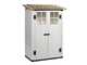 Garofalo Tuscany Evo 100 - Casetta da giardino - Con finestre e porta a doppia anta - 122.5x82.5x201 cm