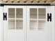 Garofalo Tuscany Evo 100 - Casetta da giardino - Con finestre e porta a doppia anta - 122.5x82.5x201 cm