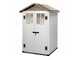 Garofalo Tuscany Evo 120 - Casetta da giardino - Con finestre e porta a doppia anta - 122.5x122.5x214 cm