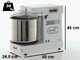 OUTLET - SENZA IMBALLO ORIGINALE - Famag Grilletta IM 8S/230 10 Velocit&agrave; HH - Impastatrice a spirale 8 Kg ad alta idratazione con testa sollevabile