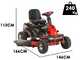 Blue Bird BR SD 108 - Trattorino taglierba a batteria 48V/75Ah - Taglio da 108cm