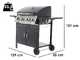 OUTLET - DIFETTI ESTETICI - Royal Food GB 2680-B - Barbecue gas - 4+1