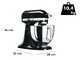 KitchenAid Artisan Nero Onice - Impastatrice planetaria con testa reclinabile