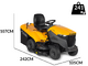 Stiga Estate 7122 W - Trattorino tosaerba tagliaerba a scoppio - Motore ST 650