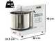 OUTLET - DIFETTI ESTETICI - Famag Grilletta IM 10S/230 10 Velocit&agrave; HH - Impastatrice a spirale 10 Kg ad alta idratazione con testa sollevabile
