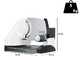 OUTLET - SENZA IMBALLO ORIGINALE - Graef SKS 500 Bianca - Affettatrice con lama da 170 mm