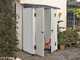 Garofalo Urban 100 - Casetta da giardino - Con porta a doppia anta - 122.5x82.5x201 cm