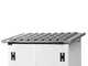 Garofalo Urban 100 - Casetta da giardino - Con porta a doppia anta - 122.5x82.5x201 cm