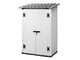 Garofalo Urban 100 - Casetta da giardino - Con porta a doppia anta - 122.5x82.5x201 cm