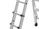 OUTLET - PICCOLI DIFETTI ESTETICI - Marchetti Black, 2x12 gradini, 6.31 mt - Scala telescopica in alluminio