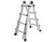 OUTLET - PICCOLI DIFETTI ESTETICI - Marchetti Black, 2x12 gradini, 6.31 mt - Scala telescopica in alluminio