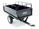 OUTLET - PICCOLI DIFETTI ESTETICI - GeoTech MAXI - Carrello ribaltabile trainato in acciaio per trattorino tagliaerba - 145x71(h 32 cm)