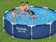 Bestway Steel Pro 56677 - Piscina Rotonda per 3-4 Persone