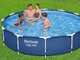 Bestway Steel Pro 56706 - &Oslash;366x76 cm -Piscina Rotonda per 5-6 Persone