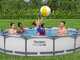 Bestway Steel Pro Max 56416 - &Oslash;366x76 cm - Piscina Rotonda per 5-6 Persone