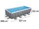 Bestway Steel Pro Max 56670 - 488x244x122 cm - Piscina fuori terra per 5-6 Persone