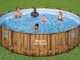 Bestway Steel Pro Max Splashview 56725 - &Oslash;488x122 cm - Piscina rotonda per 9-10 Persone