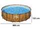 Bestway Steel Pro Max Splashview 56725 - Piscina rotonda per 9-10 Persone