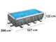 Bestway Steel Pro Max Splashview 561MB - Piscina fuori terra per 5-6 Persone