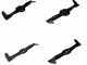 Serie 4 lame di ricambio per trattorini McCulloch M 200 107 HRB (960 51 00-53)