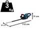 Bosch Professional GHE 18V-60 - Tagliasiepi a batteria - SENZA BATTERIA E CARICABATTERIA