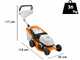 STIHL RMA 243 - Tagliaerba con batteria AK 30 S - 36V 5Ah - Taglio 41 cm