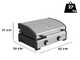 Campingaz Master 2 Pro - Plancha a gas portatile con coperchio