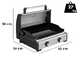 Campingaz Master 2 Pro - Plancha a gas portatile con coperchio