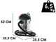 OUTLET - PICCOLI DIFETTI ESTETICI - Comet CV 20 X - Bidone aspiratutto - Silenzioso -  Bidone 20 lt - Serie Premium
