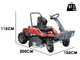 Meccanica Benassi Fox Mini  - Trattorino trinciaerba sfalciatutto - Motore Loncin 452 cc - Trasmissione Idrostatica