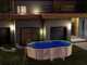 Gre Fidji Ovale 500x300x120cm - Piscina fuori terra in acciaio - Filtro Aqualoon