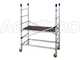OUTLET - DIFETTI ESTETICI - Facal Alto 410 - Trabattello professionale in alluminio - 4 ruote frenanti - Altezza 4,10m