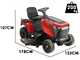GeoTech-Pro PRTM 180-1080 H-SM - Trattorino tagliaerba - Cambio idrostatico - Scarico laterale e Mulching