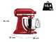 KitchenAid Artisan 5KSM125-EER Rosso Imperiale - Planetaria con testa reclinabile