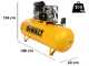 DeWalt DXCMB75T500HFE - Compressore aria elettrico trifase a cinghia - Motore 7,5 HP &ndash; 500 lt