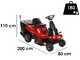 GeoTech-Pro GT-MR 76 - Rider trattorino rasaerba - Motore da 432cc - Avviamento elettrico