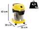 Karcher WD 3 S V-19/4/20 - Bidone Aspiratutto - Fusto in acciaio INOX - 19 litri