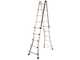 OUTLET - DIFETTI ESTETICI - S.T.P. Universale, 2x10 gradini, 5.48 mt - Scala in alluminio telescopica