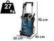 Bosch Professional GHP 5-75 - Idropulitrice a freddo - 185 bar - 570 l/h