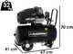OUTLET - PICCOLI DIFETTI ESTETICI - BlackStone LBC 50-30V - Compressore aria elettrico - Serbatoio da 50 lt - motore 3 HP
