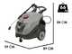 OUTLET - SENZA IMBALLO ORIGINALE - Comet New Scout 150 Classic - Idropulitrice ad acqua calda professionale - 150 bar max - 540 l/h