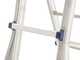 OUTLET - PICCOLI DIFETTI ESTETICI - Facal Briko Blu, 2x10 gradini, 5.12 mt - Scala in alluminio telescopica