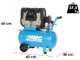 ABAC POLE POSITION QUIETE OS20 - Compressore aria elettrico monofase silenziato - Oil-less - Motore 2 HP - 24 lt