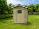 Alce Flavia 146x130 - Casetta da giardino in legno - Con finestra frontale - 146x130x194 cm
