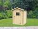 Alce Flavia 146x130 - Casetta da giardino in legno - Con finestra frontale - 146x130x194 cm