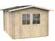 Alce Opera 254x276 - Casetta da giardino in legno - Con finestre e porta a doppia anta - 254x276x218 cm