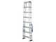 Gierre DoppiaSalita AL850, 2x8 gradini, 1.99 m - Scala doppia in alluminio - Altezza stimata operativa 3.36 m