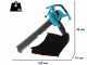 Gardena Ergo Jet 2500W - Soffiatore aspiratore per foglie elettrico