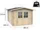 Alce Opera 300x250 - Casetta da giardino in legno - Con finestre e porta a doppia anta - 300x250x219 cm