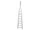 Scala agricola da potatura in alluminio S8000 8/1, 3.45mt, 8 gradini
